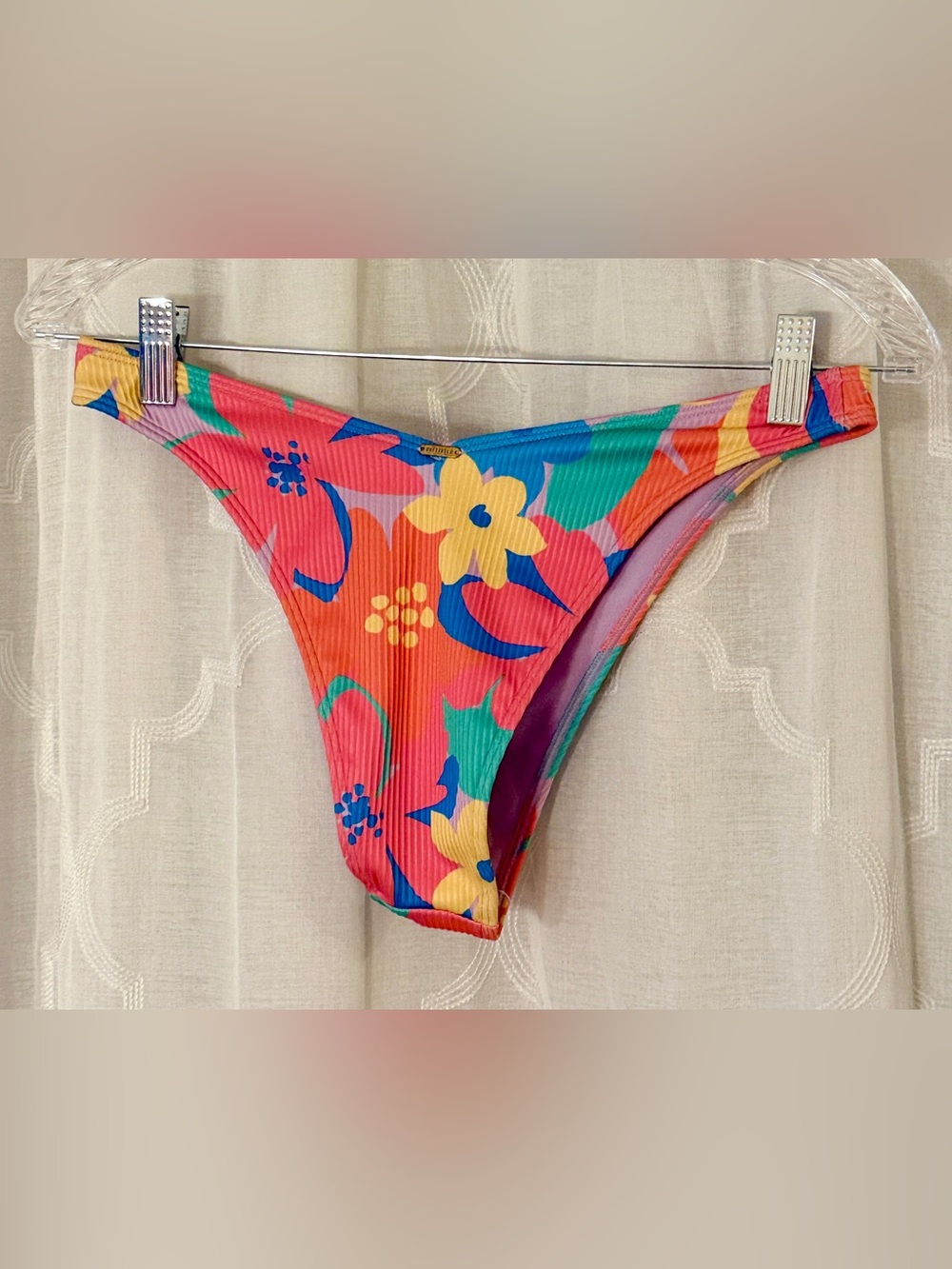Hollister Bright Floral Ribbed Bikini Set XS 🌺☀️ - Picture 11 of 12